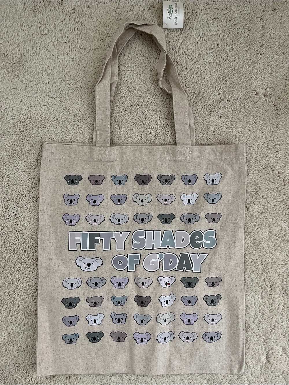 Fifty Shades of G'day Koala Print Tote Bag
